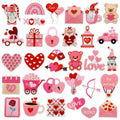 Wholesale Valentine's Day Iron-On Embroidery Love Letters Heart Valentine Patches High Quality Embroidered Patch for Clothing