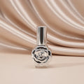 Hot Sale 14ml Silver Flower Glass Perfume Bottle with Screw Neck Refillable Bottle Low MOQ in Stock Fast Shipping