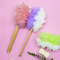 Wholesale Long Bath Sponge Mesh Skin-friendly Exfoliating Double-sided Bath Back Brush Body and Bath Products