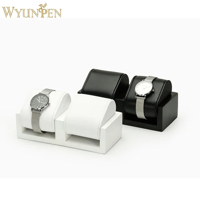 WYP OEM Watch Display Stand Leather Watch Holder windows Display case