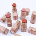 Private Label High Pigment Highlighter Contour Stick Long Lasting Vegan Cheek Monochromatic Multi-Stick Blush for Lip and Check