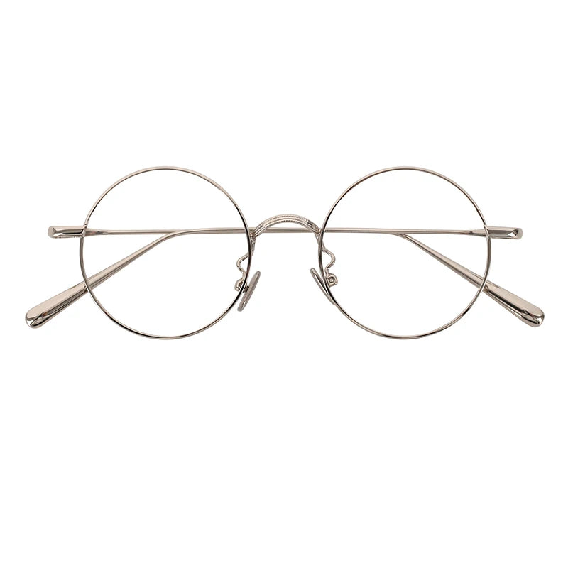 Custom Retro Style Round Shape Luxury Metal Optical Eyeglass Frames