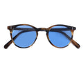 Italy Design Fashion Round Polarized Transparent Clear Acetate Sunglasses