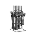 Wholesale Knife Fork Spoon Set Cutlery Set Flatware Manufactures Stainless Steel Black Cutlery Set