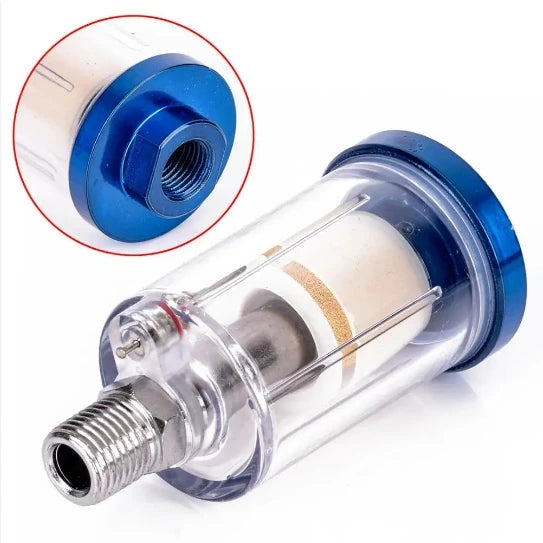 New OEM High Pressure 1/4'' Water-Oil Separator Built-in Air Hose Filter Moisture Protector Compressor Paint Gun Pneumatic Parts