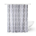 Hot Sale Simple Striped Polyester Shower Curtain Waterproof European-Style Printed Bathroom Partition Shower Curtain
