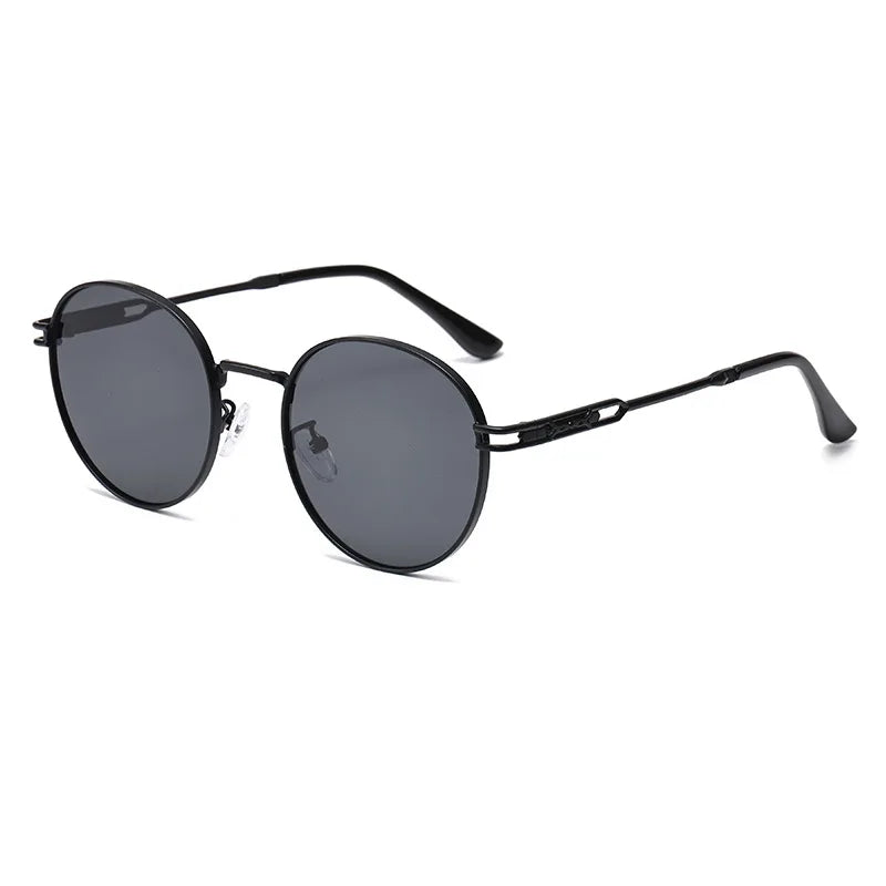 2025 Luxury Fashion Metal Oval Style Pilot Sunglasses Men Women Classic Brand Design Sun Glasses Female Hot Elegant Shades 406