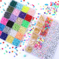 Flat Round Polymer Clay Spacer Beads for Jewelry Making Bracelets Necklace Earring DIY Craft Kit