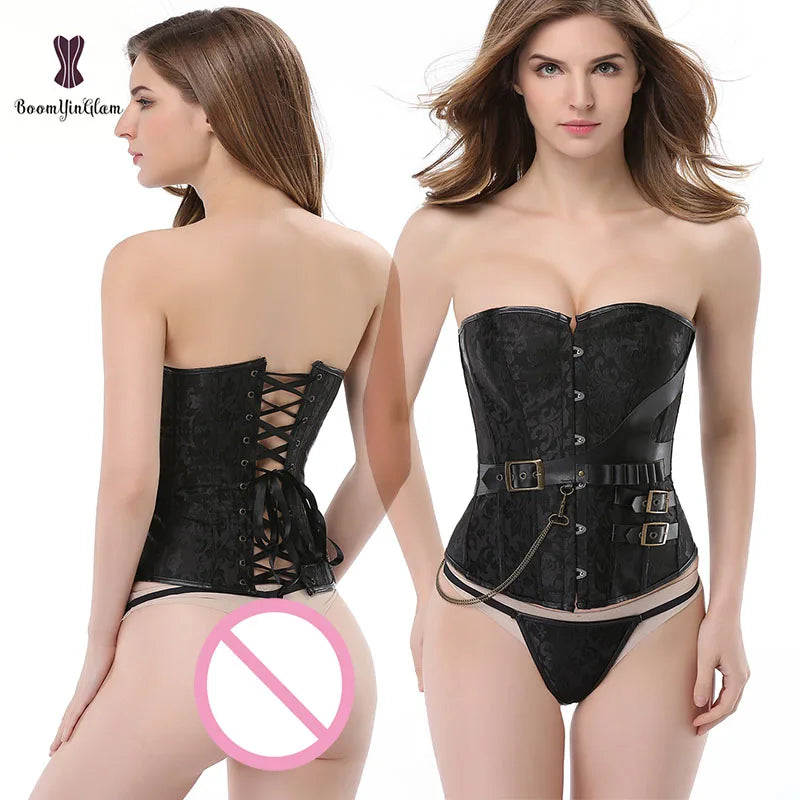 Renaissance Pirate Waist Trainer Corset Corpetti Steampunk Plus Size S-XXXXXXL 14.96"38CM Lady's Shapewear