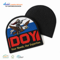 Team Club Clothing Parches Wholesale Custom Sports Logo Woven Patches With Hook and Loop Self Adhesive