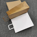 New Product Customized Fashion Shopping Bag Brown Kraft Paper Bag with Printable logo for Takeaway Food Bag