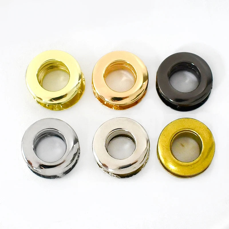 Deepeel BF792 Handbag Hardware Clothing Perforated Rope Decorative Clasp O Ring Hollow Buttonhole Die-casting Eyelets Buckle
