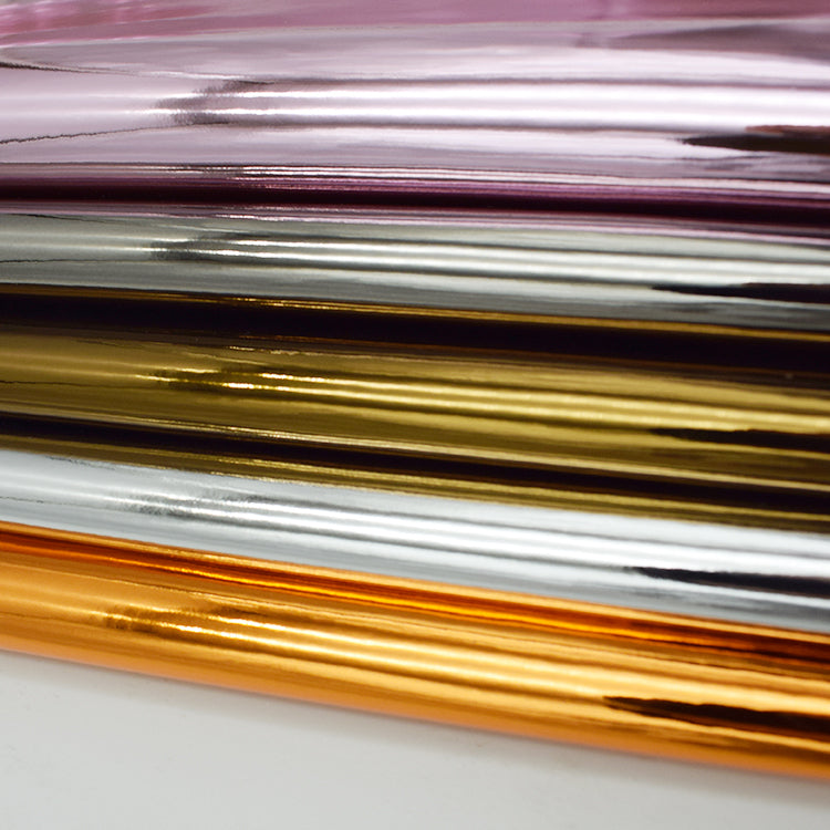 Metallic High Glossy Pu Fabric Leather for Handbag for Shoes