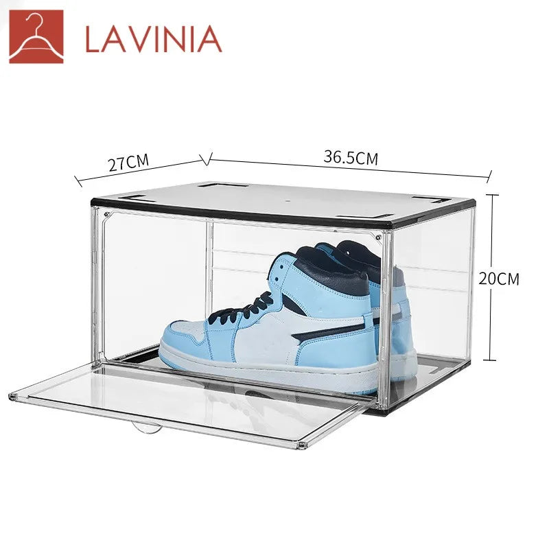 Lavinia Folding Sneaker Shoe Box Foldable Wholesale Transparent Shoe Box