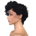 DM Price 100% Remy Human Virgin Hair 613# Pixie Cut hd Transparent Lace Front Wigs Fashion Style Hair