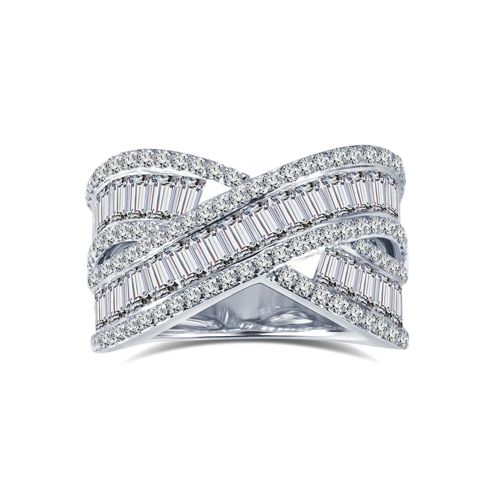 MSR-1607  18K  Customized  HPHT  Lab Grown Diamond Eternity Ring