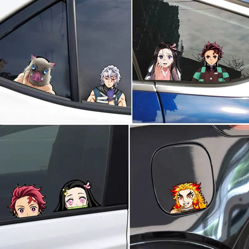 27designs Mix Wholesale 3D Anime Motion Stickers 3D Waterproof Car Stickers Wall Art Whole Characters Stickers