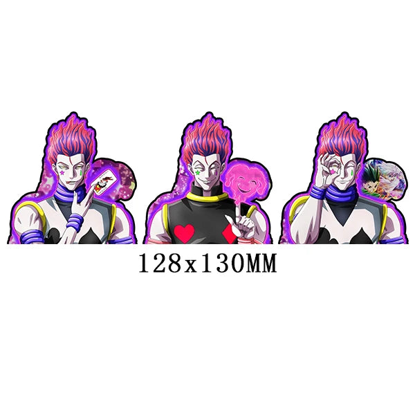 Hunter X Hunter Hisoka Anime Motion Sticker Peeker Sticker Waterproof Decals for CarsLaptopSuitcaseWall Decor