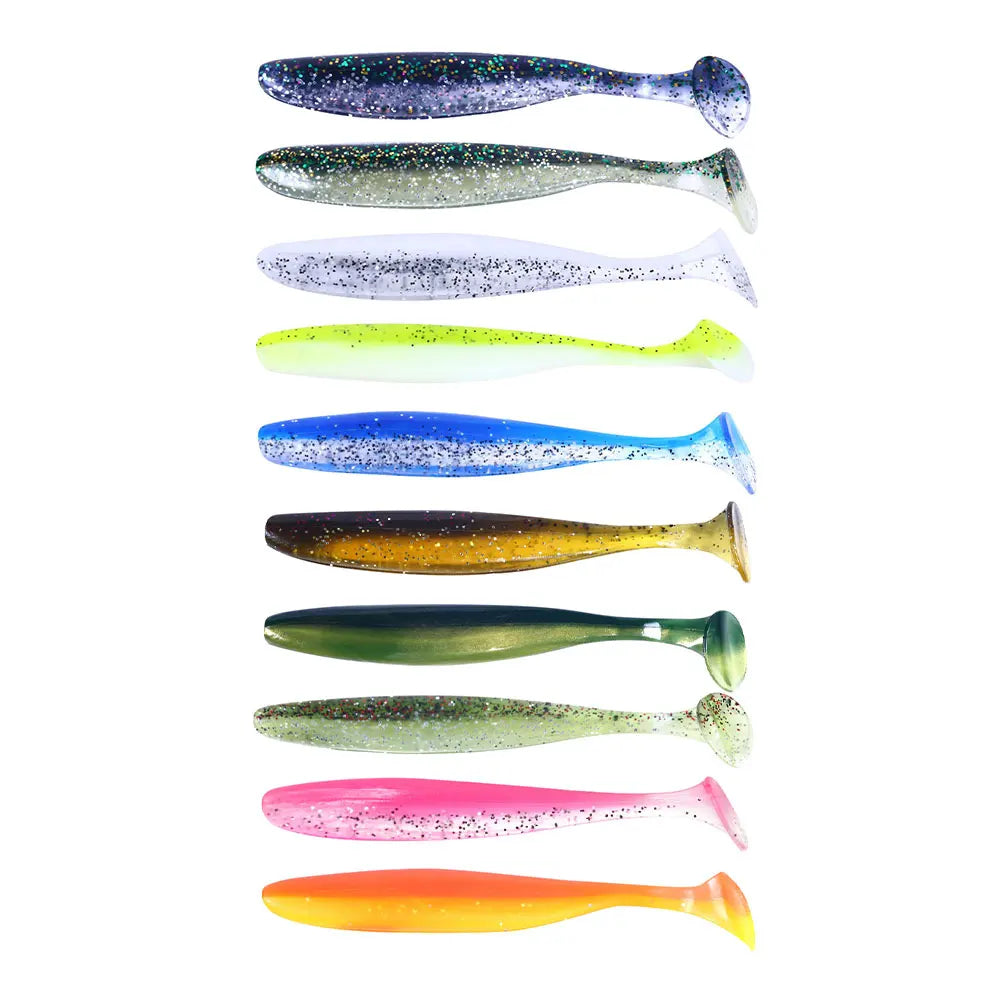 Factory Custom Bulk Shad Artificial Worm 5cm 7cm 9cm T Tail Fishing Lure Swim Plastics Soft Baits MegaBDM