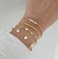 Wholesale  Fashion Jewelry Bracelet Personalized Gold-plated Pearl Small Gold Bead Bracelet for Women Gift for Her