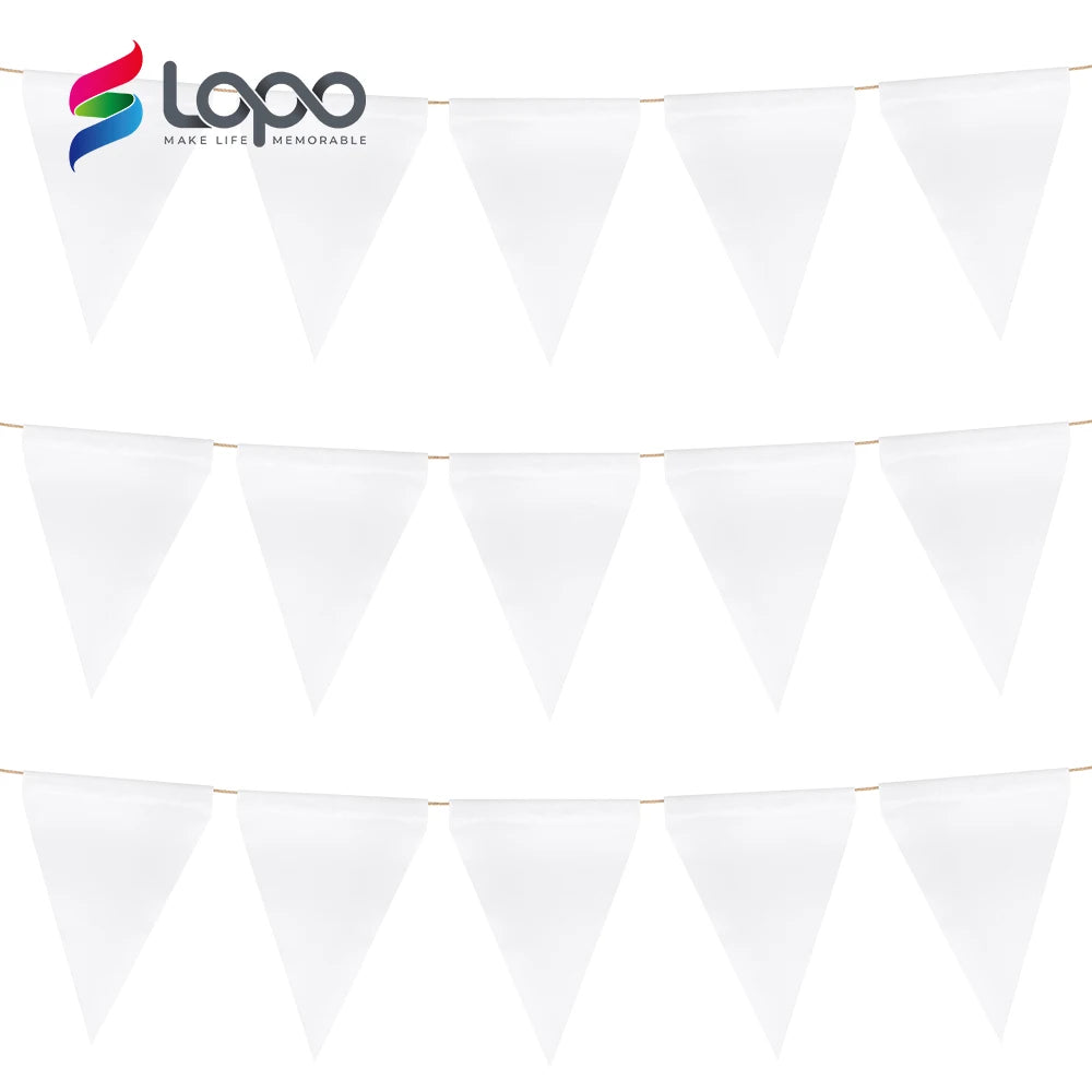 Wholesale Double Sided Printable Festival Decoration Banner Flags Sublimation Blank Banner Flag