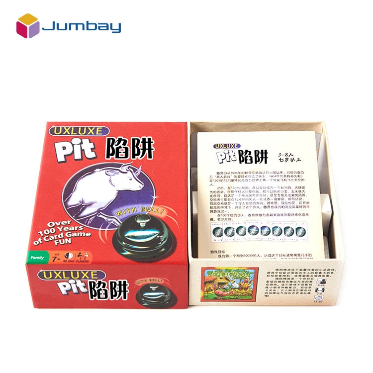 Custom Made Plastic Cheap Poker Playing Card With Pit Pitfalls Board Game Cards Manufacturer Making Factory