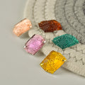 Fancy Flatback Resin Rhinestone Beads Two-Hole Sew-On Stones for Nail Art Flat Flower Shape for Clothes Bags-for Nail Art