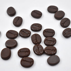 Simulated Coffee Beans Resin Flatback Cabochon for DIY Cream Glue Decorative Miniature Food Toys