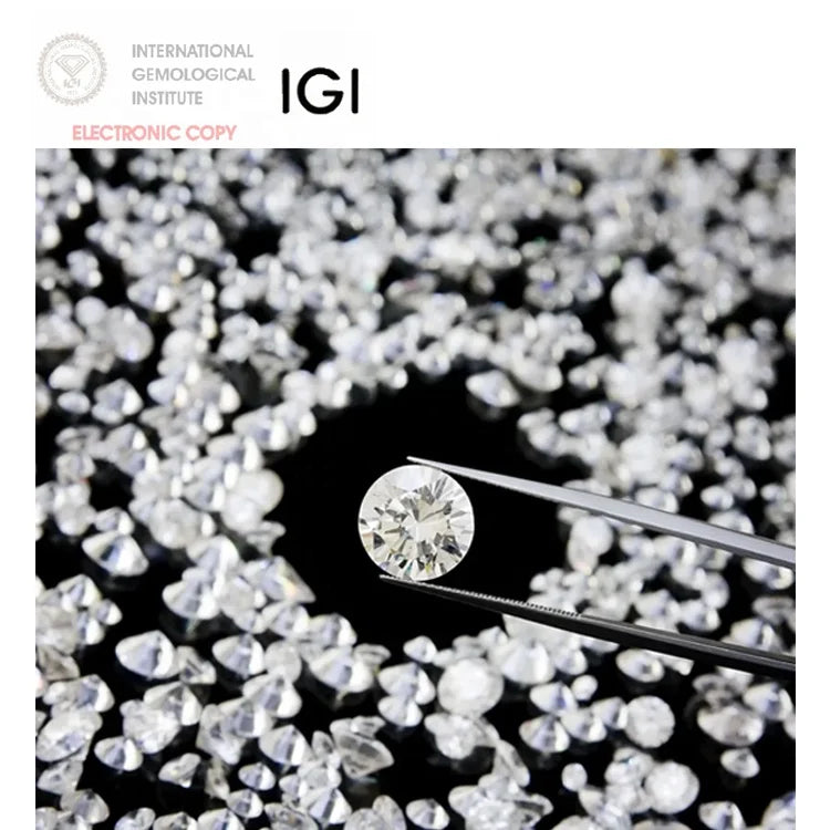 VOAINO Custom Lab Grown Diamond 0.3 mm 0.5 mm 1mm 5mm 0.002-2 Carat Vvs Cvd Hpht Melee Loose Lab Diamond
