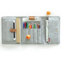 Multi Pockets Felt Daily Travel Office Notebook Pad Cover Pencil Case