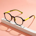 8305 Black TR90 Frame Children's Anti-Blue Light Glasses Silicone Nose Pads Flat Mirror Mobile Phone Goggles Eyeglasses Frames