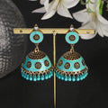 Ethnic Classical Women's Colorful Beads Earrings Gypsy Jhumka Jhumki Bell Tibetan India Earrings Vintage Jewelry