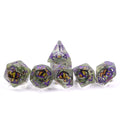 Best Selling Polyhedral Dragon Eye 20 Sides Green/gold Dragon Eye Dice 7pcs Set Standard Size in Stock