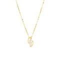 Fashion Minimalist Jewelry 925 Sterling Silver Geometric Number Figure Eight Shape Diamond Zircon Gold Plated Necklaces Women