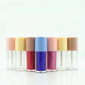 IBELONG 2ml Mini Small Blue Pink Yellow Round Empty Lip Gloss Tube Container with Brush Cosmetic Packaging MegaBDM
