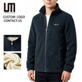 OEM Service Hot Selling Wholesale Winter Men Casual Plus Size Jackets Thick Fleece Warm Stand Collar Outdoor Coats