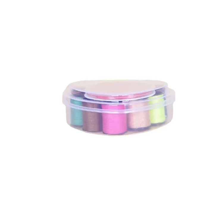 Wholesale Plastic Heart Shape Sewing Accessories Needle Thread Kit Sewing Set with Polyester Yarn for Clothing Sewing