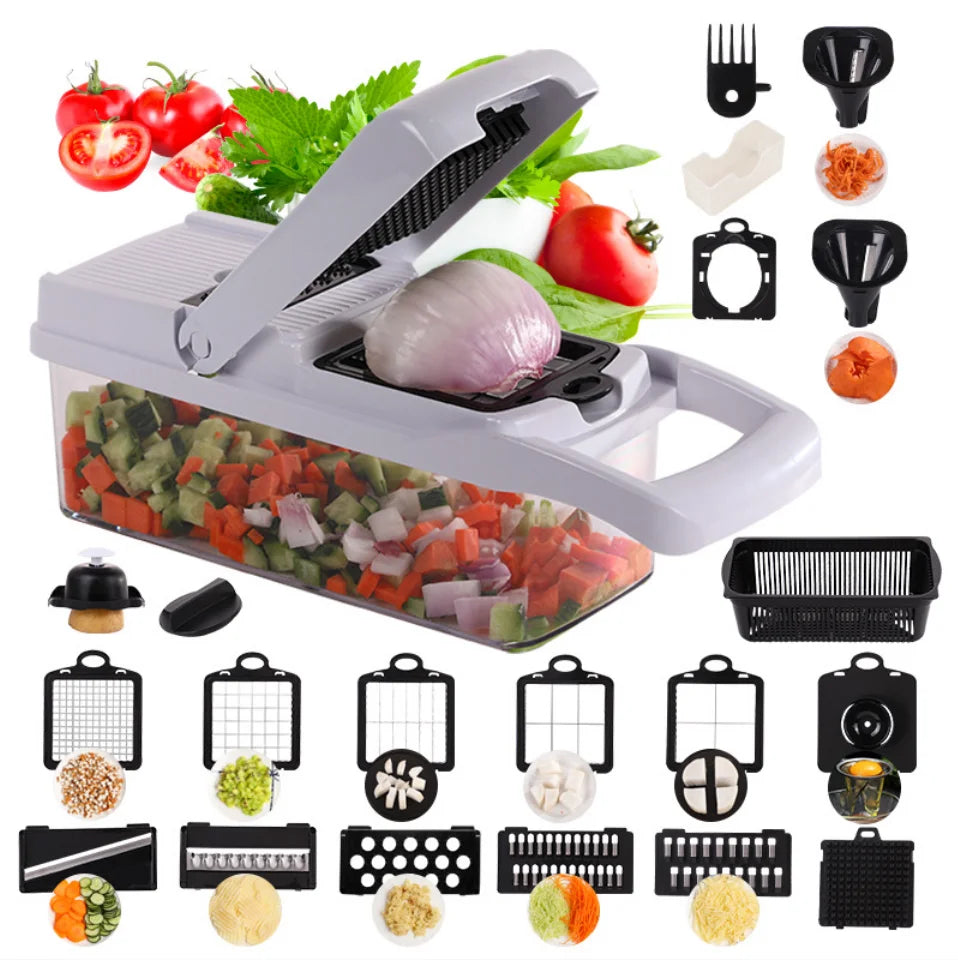 hot selling kitchen 12 in 1 manual vegetable chopper slicer fruit onion cutter vegetable cutter