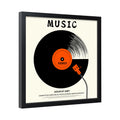 12x12 Black Square Photo Frame Vinyl Record Display Frame with Plexiglass Record Frame for Wall Mounted