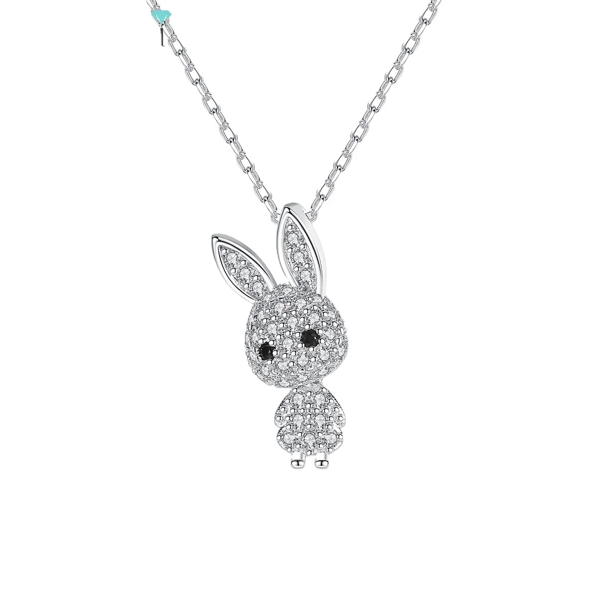 LUOTEEMI Custom Rhinestone Necklace Crystal Choker Wholesale Rabbit Crystal Animal Necklace