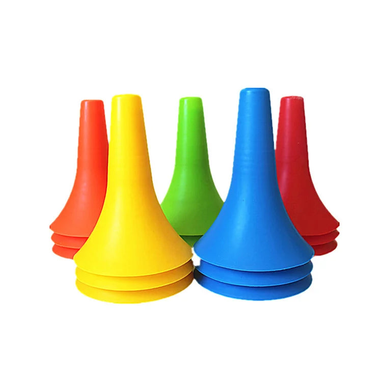 PE Material Durable 23cm Soccer & Basketball Sports Training Agility Cone Stadium Marking Equipment MUDA Brand