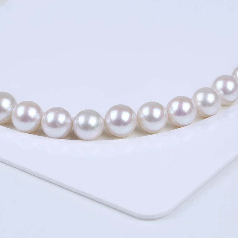 Wholesale Freshwater Pearls Zhuji Pearls Natural 10-11mm White Edison Round Freshwater Pearl Strands