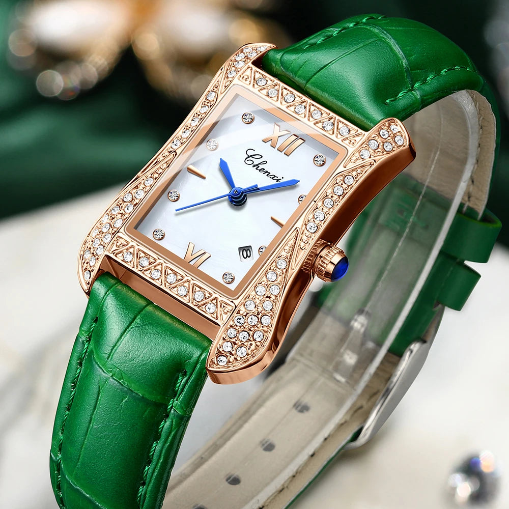 CHENXI 318 Women Bracelet Watch Top Brand Stainless Steel Waterproof Ladies Quartz Fashion Rose Gold Female Watches