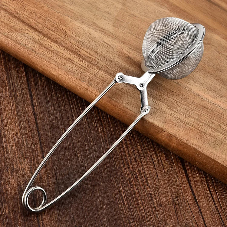 Stainless Steel Tea Infuser Sphere Mesh Tea Strainer Coffee Herb Spice Filter Diffuser Handle Tea Ball