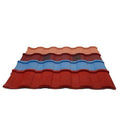 Modern Design Stone Coated Metal Roofing Tiles Plain Roof Tiles for Hotel Application