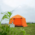 Automatic Hydraulic Hexagonal 3-4 Person Waterproof and Windproof Large Family Camping Tent With Mesh Window 2025