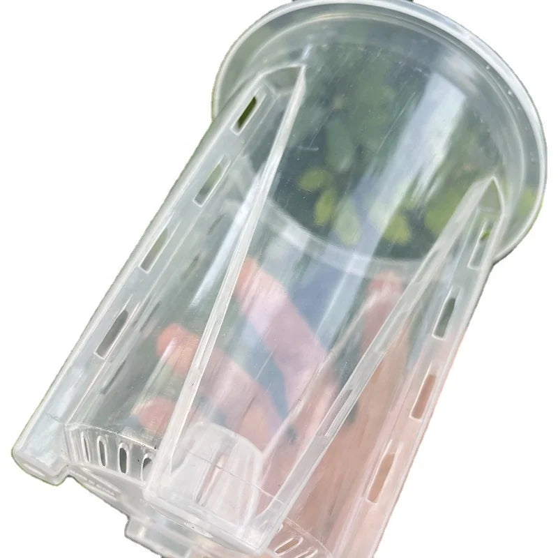 Garden Supplies clear Orchid Pot Tall Transparent Plastic Pots for Plants