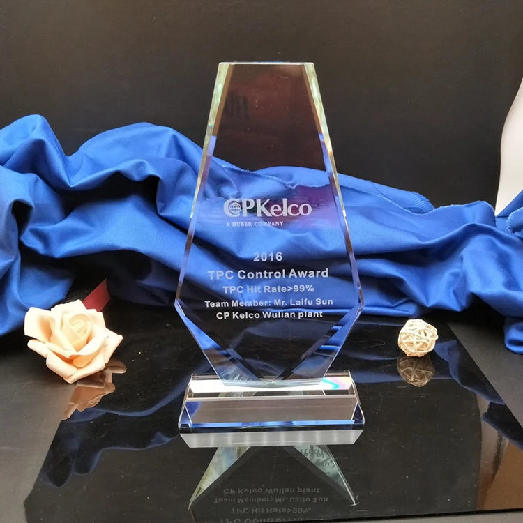 Personalized Glass Crystal Awards Trophy MH-NJ0104