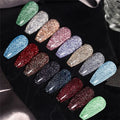Hot Selling 19Colors Flash Gel Nail Polish Set Super Shiny Disco Gel Polish Long for Salon and Art Use Wholesale