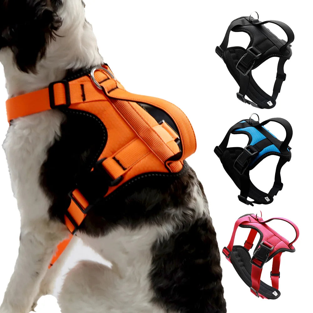 Manufacturer Adjustable Oxford Dog Vest Nylon Reflective Rope Leash Oxford Dog Harness